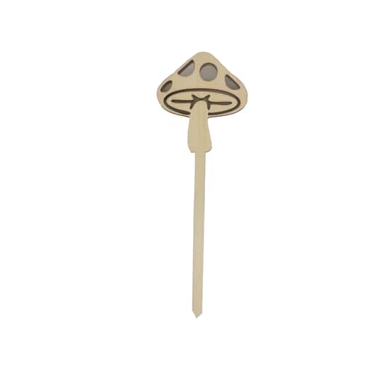 7.75" DIY Mushroom Pick Acrylic & Wood Décor by Make Market®